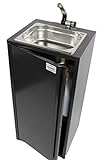 Mobiles Handwaschbecken Waschbecken Verkaufsstand Marktstand Imbiss Wasserversorgung Food Truck Anthrazit (N) (ad-ideen)