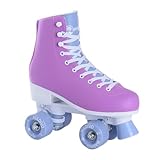 MADIVO Pastel Damen Klassische Retro Rollschuhe | ABEC-7 Kugellager | Mädchen Roller Skates Inliner Inlineskates | Violett/Pink | Gr. 35, 36, 37, 38, 39, 40, 41 (41)