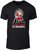 Christmas is Coming Herren T-Shirt – Weihnachtsgeschenk Game Present of Thrones HBO Snow Men, Schwarz , 3XL