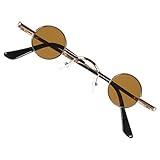 CALLARON Mini-retro-brille Retro-sonnenbrille Hip-hop-sonnenbrille Runde Sonnenbrille Für Männer Runde Brille Für Männer Brille Im Stil 60er Jahre Partybrillen Stk Mann Linse Schmück