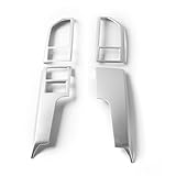 LAINGJINGMEI ABS Auto Zentralkonsole Dashborad Air Outlet Vent Panel Abdeckung Innen Dekoration Aufkleber Kompatibel for F150 2015-2020 Auto Styling(Silver)