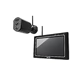 ABUS Überwachungskamera EasyLook BasicSet PPDF17000 – Kamera + tragbarer Monitor mit Touchscreen - einfache Handhabung, Bewegungserkennung, Alarm- und Aufnahme-Modus, Gegensprechfunktion, N
