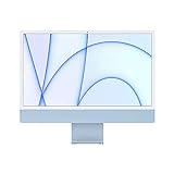 2021 Apple iMac (24 Zoll, Apple M1 Chip mit 8 Core CPU und 7 Core GPU, 2 Ports, 8 GB RAM, 256 GB) - Blau (Generalüberholt)