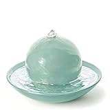 PRIMAVERA Duftbrunnen Rondo Eisgrün glänzend - Luftbefeuchter, Diffuser, Raumduft - Reinigung und Erfrischung der Raumluft - Aromatherap