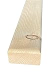 acerto 41093 Fichtenholz Holzlatten 4 Stück 6,5 x 3,8 cm - 4-seitig gehobelt | 2-Seiten angefast | Unbehandelt | Saunabanklatten | Banklatten | Zaunlatten | Dachlatten | Bauholz (4, 180 cm)
