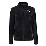 Geographical Norway Damen Upaline Jacke Fleece Sweater Zip Pockets WR623F/GN Größe M Farbe Black