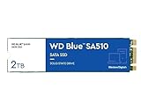 WD Blue SA510 SATA SSD 2 TB M.2 2280 (Lesen bis 560 MB/s, Schreiben bis 520 MB/s, Upgrade für PC/Laptop, dreimonatiges Probeabo von Dropbox Professional, Western Digital SSD Dashboard)