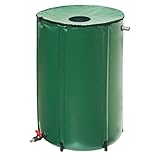 Gartenfreude Regentonne Faltbare Zisterne 250 Liter Wassertank, 60 x 60 x 90 cm, Grün, 9602-1000-001