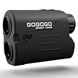 Gogogo Sport Vpro Golf Entfernungsmesser mit Slpoe & Magnetstreifen 600M Golf Laser Entfernungsmesser mit Klare Sicht, Flag-Lock, Vibration für Golf Jagd, Legal für Turnier (GS03CM-650)