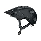 ABUS MTB-Helm MoDrop - robuster Fahrradhelm mit guter Belüftung für Mountainbiker - individuelle Passform - für Damen und Herren - Schwarz Matt, L