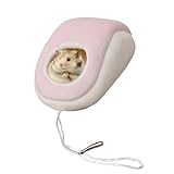 CASSONRM Hamster-Hängematte,Hauskäfignest - Mausform, universelles warmes Kleintierbett, Meerschweinchen-Versteck für Zuckergleiter-H