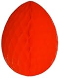 DS Euro Wabenpapier Oster-Eier rot Höhe 20cm, im preiswerten 5er Set, schwer entflammbar nach DIN 4102 B1, Lieferung Frei H