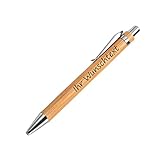 laser-diele Personalisierter Bambus-Kugelschreiber mit Gravur - Nachhaltiges Geschenk für Freunde - Stift mit Namen - Werbekugelschreib