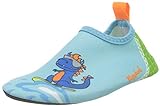Playshoes Unisex Kinder Barfuß-Schuhe, Blau Grün Dino, 20/21 EU