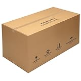 KK Verpackungen® Faltkartons, 2-wellig | 2 Stück, 1200 x 600 x 600 mm, Zweiwellige Versandkartons nach Fefco 0201 | Doppelwellige Kartons für den Pak