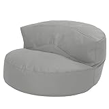 Green Bean© Sitzsack Sofa mit Füllmaterial | Lounge im Sitzsack-Design 90 x 50 cm mit ergonomischer Rückenlehne & waschbarem Bezug | Indoor und Outdoor geeignet in Hellg