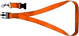Geschenkartikel Schlüsselband 25 mm bedruckt mit Ihrem eigenen Schriftzug (orange)