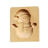 Ausstechformen Weihnachten Holz DIY Keksausstecher Weihnachten Antihaft Plätzchenausstecher Graviert Weihnachten Backwerkzeug Cookie C
