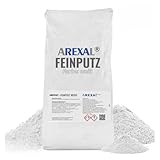 AREXAL Feinputz weiß - 25kg | mineralischer Glättputz für Außen- & Innenwände | für besonders glatte Putzoberflächen | Made in Germany