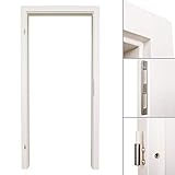 HORI® Tür-Zarge I in verschiedenen Dekoren und Größen I Türrahmen passend für alle Zimmertüren in DIN Größe Weißlack