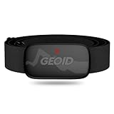 GEOID HS500 Herzfrequenzmesser, Brustgurt, Herzfrequenzmesser, Brustgurt Bluetooth 4.2/ANT+, IP67 Wasserdicht H