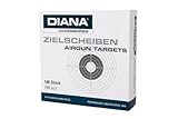 DIANA Zielscheiben 14x14 100er Pack Zielscheibe Luftgewehr Luftpistole Bogenschießen Zielscheiben Armbrust Bogen Zielscheibe Softair Schießscheiben Schießscheibe Bogen Scheiben Luftgewehrscheib