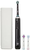 Oral-B Smart 6 6000N CrossAction Elektrische Zahnbürste, 1 schwarzer App-Griff mit angeschlossenem Griff, 5 Modi, Drucksensor, 3 Zahnbürstenköpfe, Geschenk, mit nicht sichtbarem Modus-Display