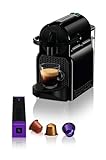 Nespresso De'Longhi EN 80.B Inissia, Hochdruckpumpe, Energiesparfunktion, kompaktes Design, 1260W, 32 x 12 x 23 cm, Dunkle Schw