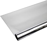 Solar Screen 6,57€/m² Fenster Folien Set Selbstklebende Spiegelfolie Silber 152cm Breite Folie F