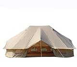 TenHome 4 Saison Zelt mit Stehhöhe Wasserdicht Glamping Zelt Luxus Baumwolle Segeltuch Jurten mit Schornsteinabzug Großes Familienzelt für 8-12 Personen Camping F