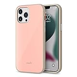 Moshi iGlaze Kompatibel mit iPhone 13 Pro Max Hülle Militär Grade Fallschutz Anti-Rutsch SnapTo Serie Dahlia Pink