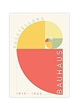 Poster Bauhaus | Fibonacci Goldener Schnitt (A1 (84,1x59,4 cm))