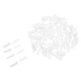 iplusmile 100 Stück Pinzette Schutzhülle Clip Cord Sleeves Schlauch Lätzchen Reparaturset Namensschildhalter Mit Clip Gardinenstangenringe Mit Clips Durag Mit Clip Mini Karabinerhak