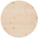 vidaXL Tischplatte Massivholzplatte Holzplatte Ersatztischplatte Platte für Esstisch Couchtisch Gartentisch Ø60x2,5cm M