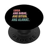 Funny Filipino First Name Design - Luisa PopSockets mit austauschbarem PopGrip