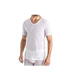 Hanro Herren Shirt 1/2 Arm Unterhemd, Weiß, L