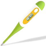 Easy@Home Digitales Fieberthermometer, Rektal-, Oral- & Achselthermometer für Baby, Kinder und Erwachsene (Grün)