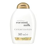 OGX Nourishing Coconut Milk Conditioner (385 ml), feuchtigkeitsspendende Haarspülung mit Kokosmilch, Kokosöl und Protein, intensive Haarpflege Spülung ohne Silikone, Sulfate und Parab