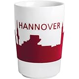 KAHLA 394605A26394C touch! Maxi-Becher 0,35 l Skyline rot Hannover, Souvenir Hannover, Souvenirbecher Hannover, Hannover Andenk