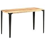 KEAAN Tische,Küchen- & Esszimmertische,Esstisch 120x60x76 cm Massivholz Mang