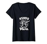 Kendo Mama Ninja Samurai T-Shirt mit V