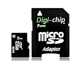 Digi-Chip 64GB MicroSD Speicherkarte UHS-10 High Speed for Amazon Fire 7, Fire 7 Kids, Amazon Fire HD8, HD8 Kids, Fire HD10, Fire HD 10 Kids Tablet / PC
