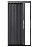 Platzsparende Ziehharmonika-Tür, Falttürverkleidung für Schränke, 66 x 203 cm, Schw