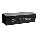 Burg-Wächter Zeitungsrolle mit Metall-Seitendeckel, Briefkastenergänzung, Eckig, Verzinkter Stahl, 808 E,