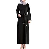 VESNIBA Einteiliges Gebetskleid Damen Fledermausärmel Arabische Burka Sehr ausgefallenes Kleid aus dem Nahen Osten mit Tasche Marokkanische Burk