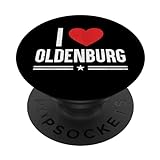 Ich liebe Oldenburg Souvenirs Herren Damen I Love Oldenburg PopSockets mit austauschbarem PopGrip