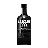 Absolut Vodka 100 – Edel-Vodka in eleganter, schwarzer Flasche – Luxuriöses Genusserlebnis – 1 x 0,7