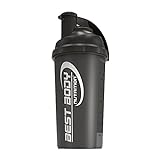 Best Body Nutrition Eiweiß Shaker - Schwarzer Stahl - Protein Shaker - BPA frei - 700