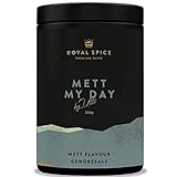 Royal Spice Mett my Day 350g - Mett Gewürz für frisches Mett oder als Gewürz zum Braten - Aromatische und authentische Würze - Mett Gewürzsalz und Mett Gewürzmischung