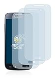 brotect 3x Entspiegelungs-Panzerglasfolie kompatibel mit Samsung Galaxy S4 Mini LTE (4G) I9195 Schutzglas Schutz-Folie Matt [Extrem Kratzfest 9H,